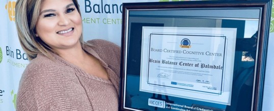 Brain Balance of Palmdale is Now a Board Certified Cognitive Center