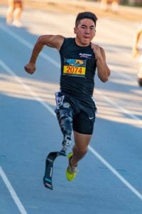Arizona Disabled Sports track runner
