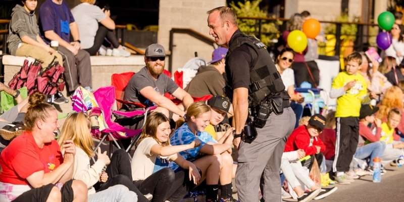 Gilbert Police Department Officers with the community