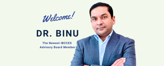 IBCCES Welcomes Dr. Binu of Abu Dhabi as the Newest Advisory Board Member