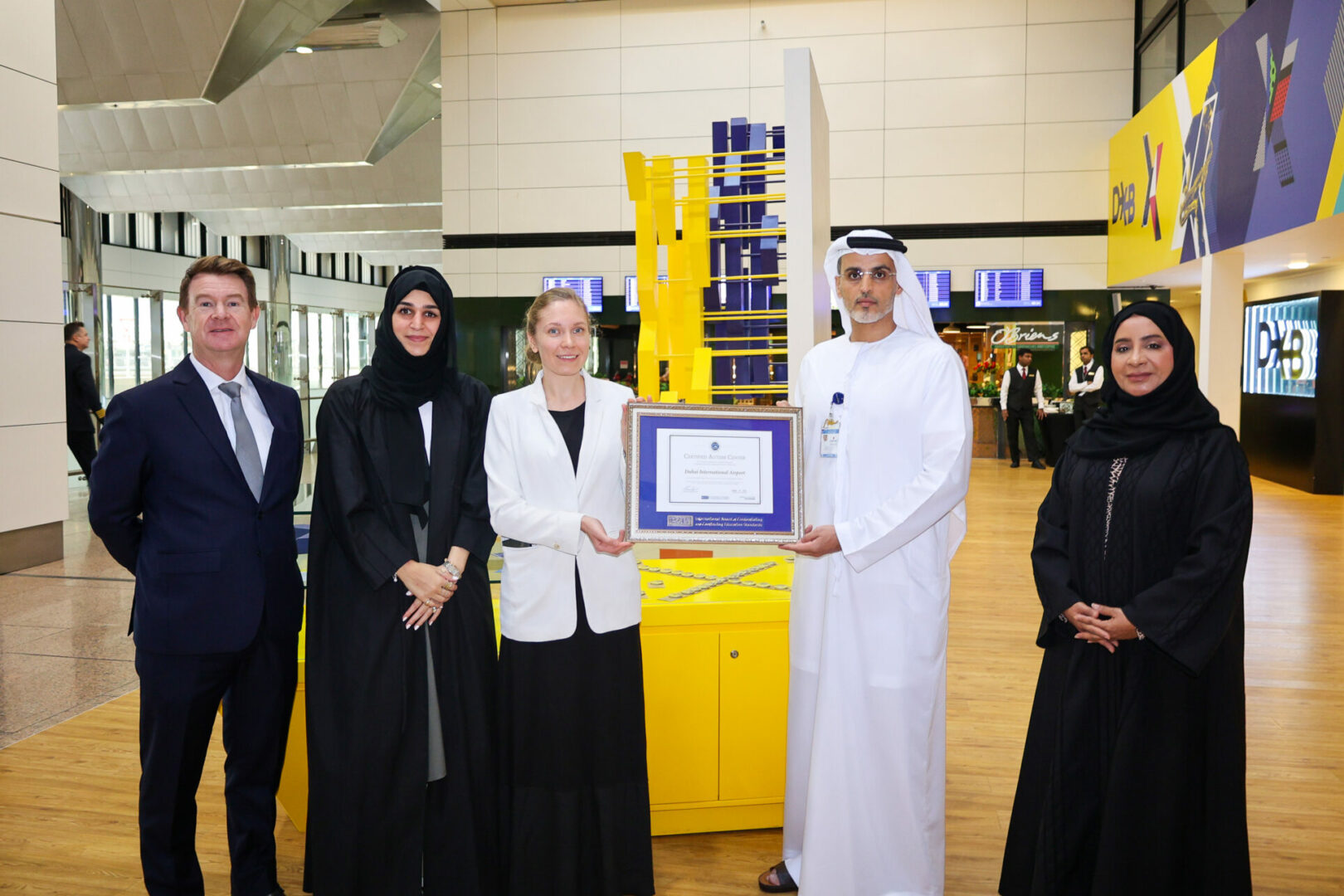 Awarding of CAC certificate to Dubai International Airport Officials