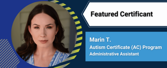 Featured Certificant: Marin T.